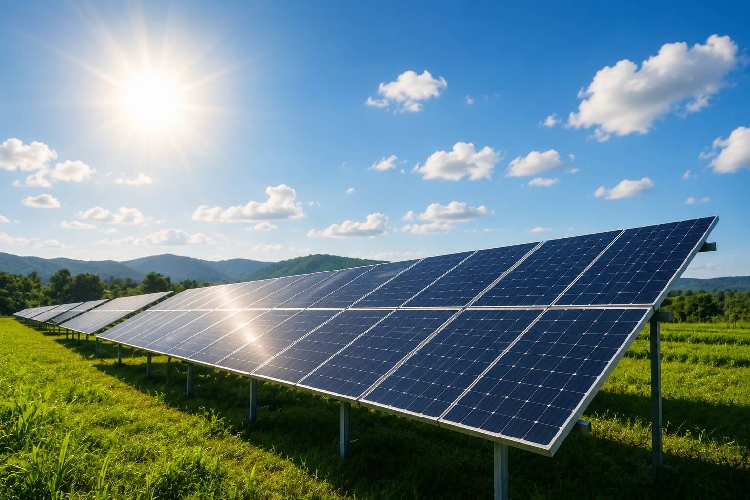 A family enjoying reliable solar power at home
