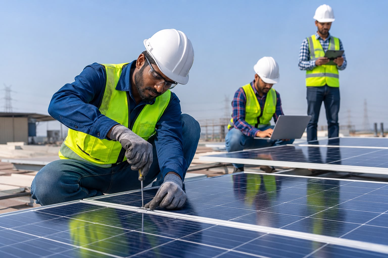 Rochish Solar rooftop installation on a residential property